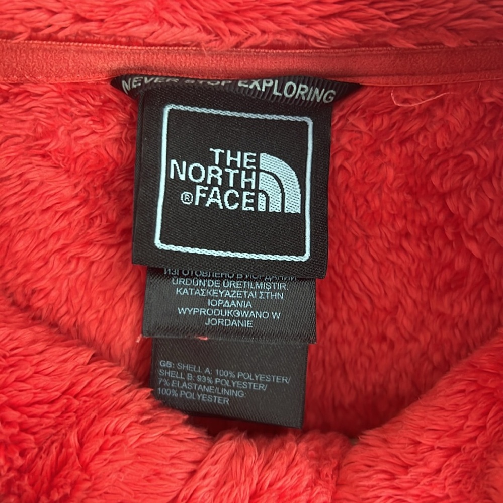 🛍️The North Face Women's Full Zip Osito Furry Fleece Jacket Raspberry Pink XL - Picture 4 of 5
